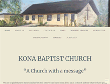Tablet Screenshot of konabaptist.org
